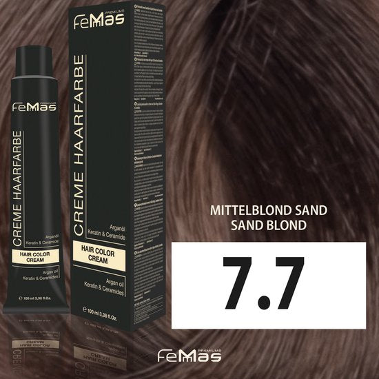 Femmas (7.7) - Haarverf - Medium Blond Zand - 100ml