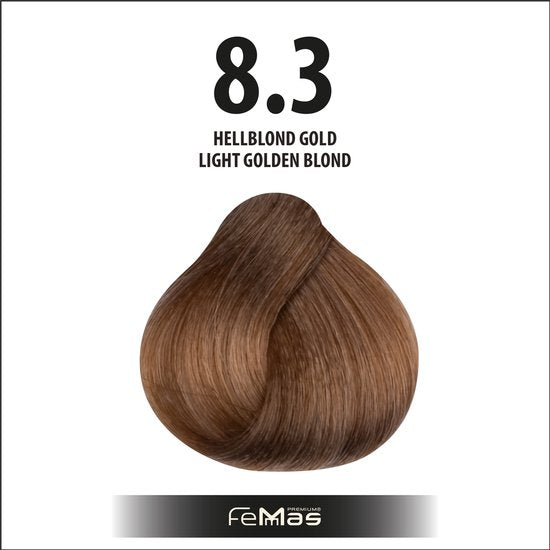 FemMas (8.3) - Haarverf - Lichtblond Goud - 100ml