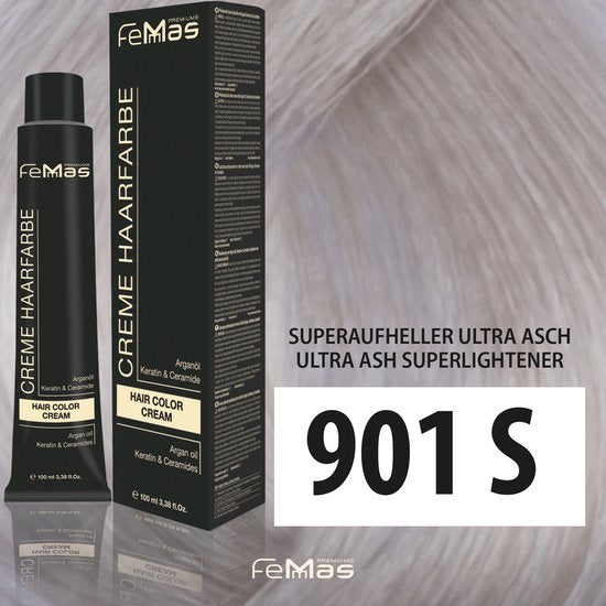 Femmas (901S) - Haarverf - Super Brightener Ultra Ash - 100ml