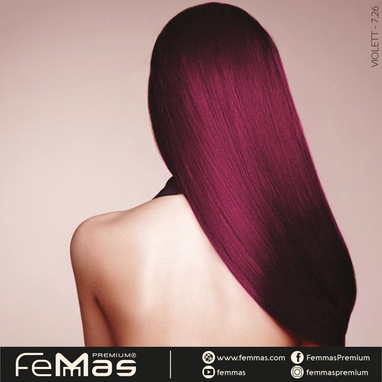 Femmas (7.26) - Haarverf - Middenblond Paars Rood - 100ml