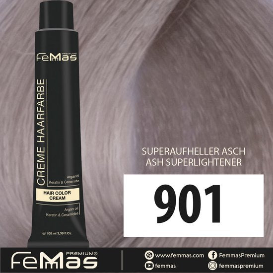 Femmas (901) - Haarverf - Super Brightener Ash - 100ml