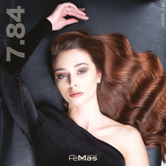 Femmas (7.84) - Haarverf - Middenblond Amber Koper - 100ml