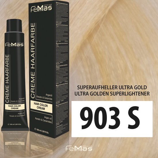 Femmas (903S) - Haarverf - Super Brightener Ultra Goud - 100ml