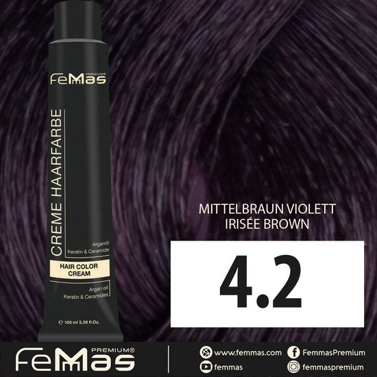 Femmas (4.2) - Haarverf - Violet Middenbruin - 100ml