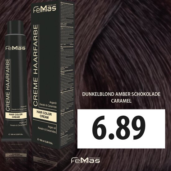 Femmas (6.89) - Haarverf - Donkere Chocolade Amber Blonde - 100ml