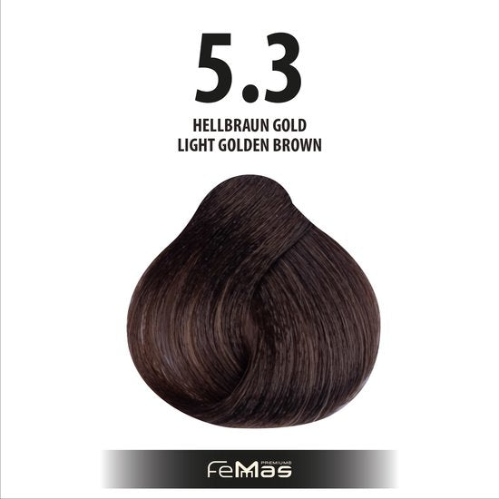 Femmas (5.3) - Haarverf - Licht Goudbruin - 100ml