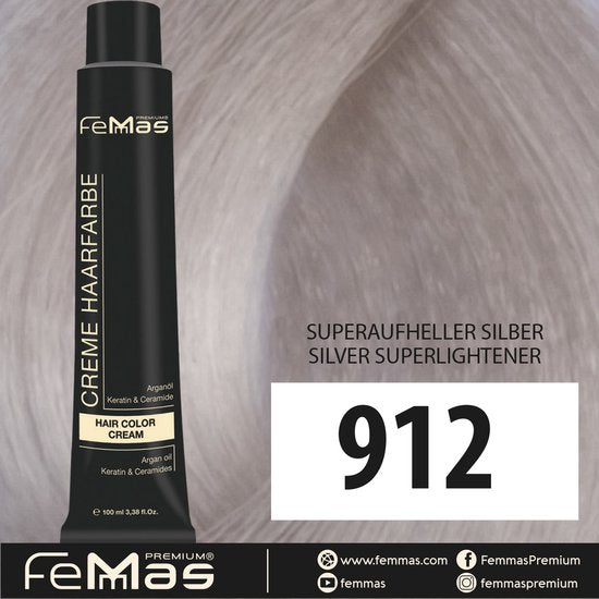 Femmas (912) - Haarverf - Super Brightener Zilver - 100ml