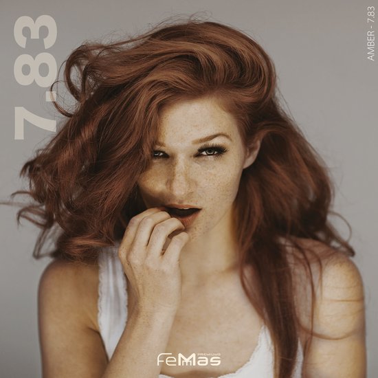 Femmas (7.83) -Haarverf - Middenblond Amber Goud - 100ml