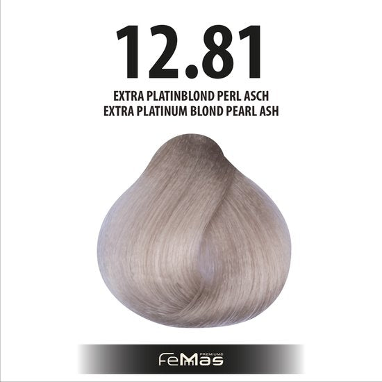Femmas (12.81) -Haarverf - Extra Platinablond Parelmoer As - 100ml