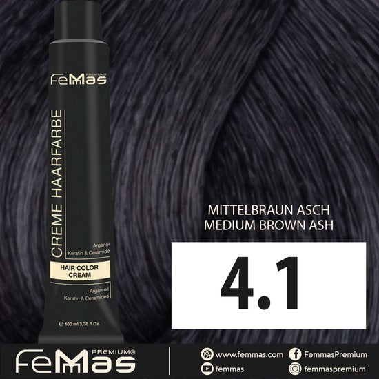 Femmas (4.1) - Haarverf - Medium asbruin - 100ml