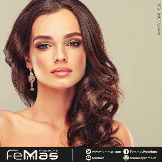 Femmas (6.58) - Haarverf - Donker mahonie amberblond - 100ml