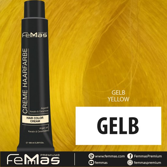 Femmas (Geel) - Haarverf - Pure & Mix - 100ml