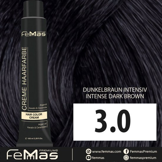 Femmas (3.0) - Haarverf - Intensief Donkerbruin 100ml