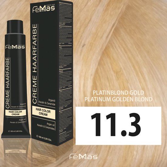 Femmas (11.3) - Haarverf - Licht Platina Blond Goud - 100ml