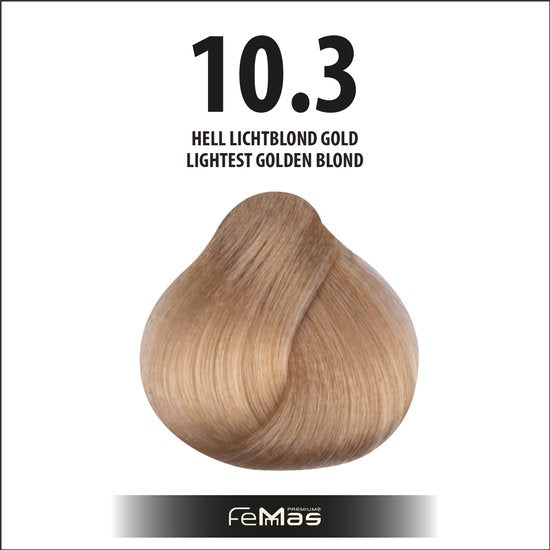 Femmas (10.3) - Haarverf - Licht Licht Blond Goud - 100ml