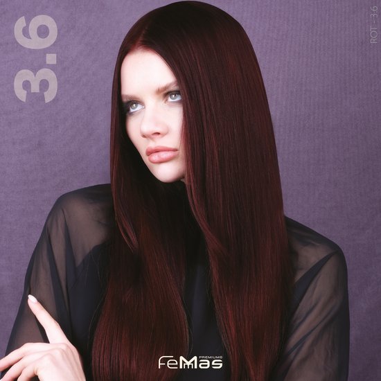 Femmas (3.6) - Haarverf - Donkerbruin Rood - 100ml