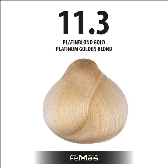 Femmas (11.3) - Haarverf - Licht Platina Blond Goud - 100ml