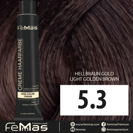 Femmas (5.3) - Haarverf - Licht Goudbruin - 100ml
