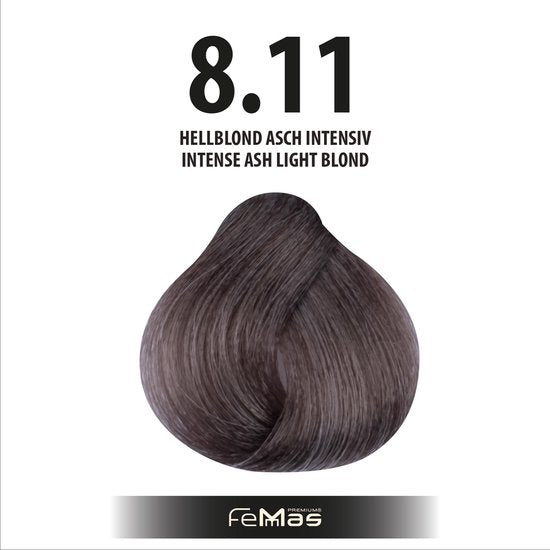 FemMas (8.11) - Haarverf - Lichtblond As Intensief - 100ml