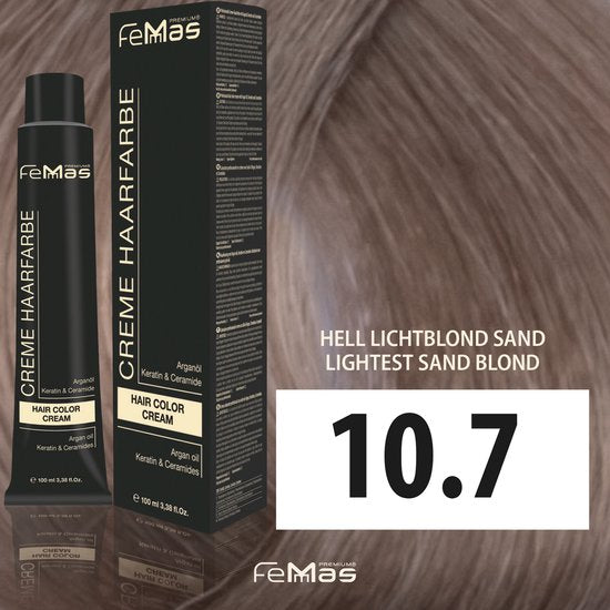 Femmas (10.7) - Haarverf - Licht Blond Zand - 100ml