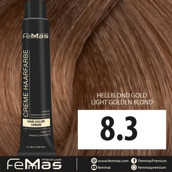 FemMas (8.3) - Haarverf - Lichtblond Goud - 100ml