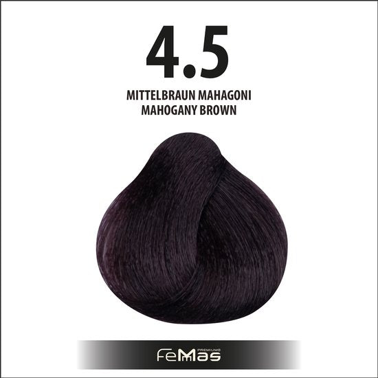 Femmas (4.5) - Haarverf -Medium mahoniebruin - 100ml