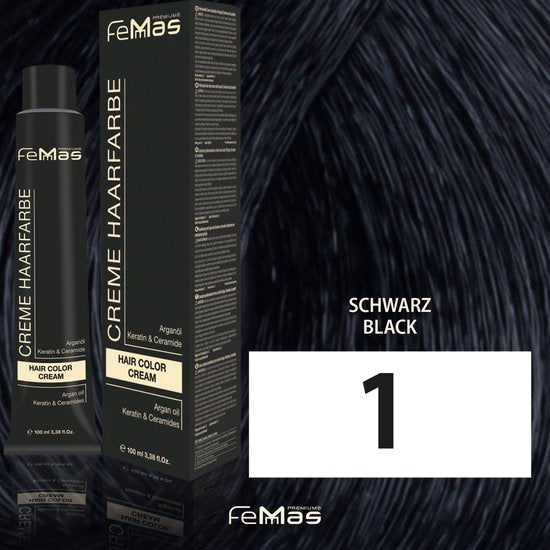 Femmas (1) - Haarverf - Zwart - 100ml