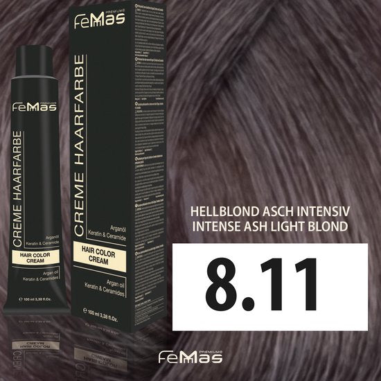FemMas (8.11) - Haarverf - Lichtblond As Intensief - 100ml