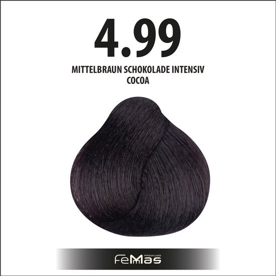 Femmas (4.99) - Haarverf - Intense chocolade middenbruine - 100ml