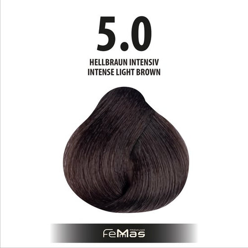 Femmas (5.0) - Haarverf - Intensief Lichtbruin - 100ml