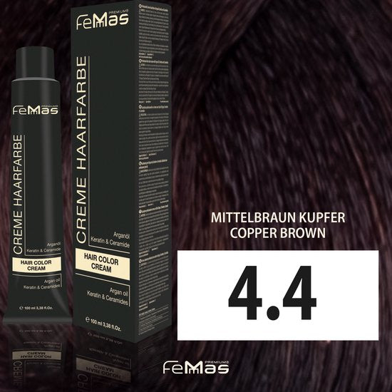 Femmas (4.4) - Haarverf - Medium koperbruin - 100ml