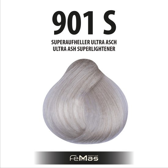 Femmas (901S) - Haarverf - Super Brightener Ultra Ash - 100ml