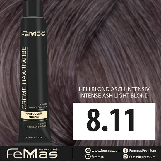 FemMas (8.11) - Haarverf - Lichtblond As Intensief - 100ml
