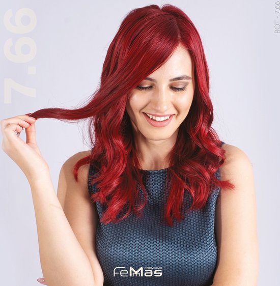 Femmas (7.66) - Haarverf - Medium Blond Rood Intens - 100ml