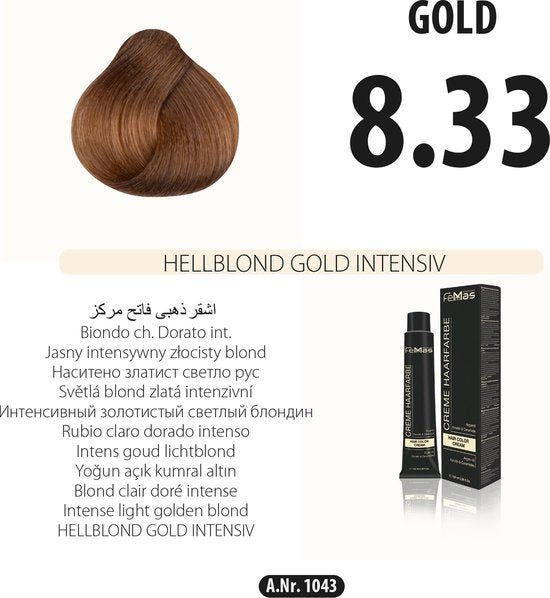 Femmas (8.33) - Haarverf - Lichtblond Goud - 100ml