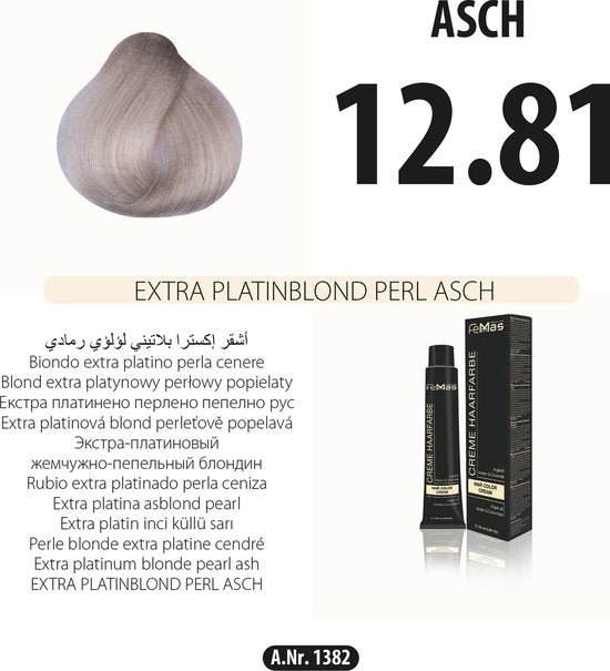 Femmas (12.81) -Haarverf - Extra Platinablond Parelmoer As - 100ml