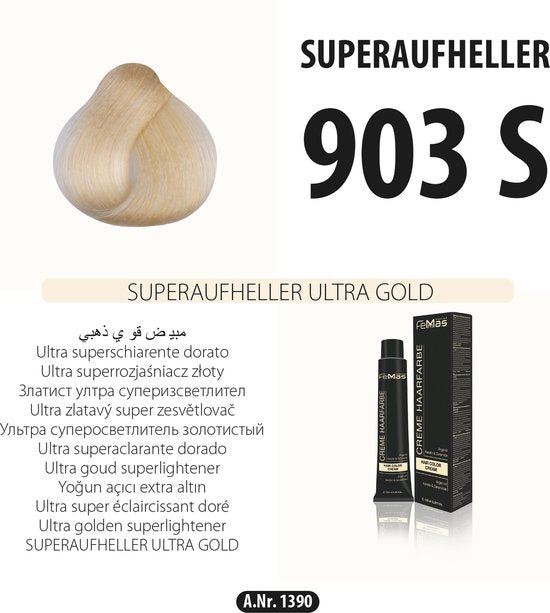 Femmas (903S) - Haarverf - Super Brightener Ultra Goud - 100ml