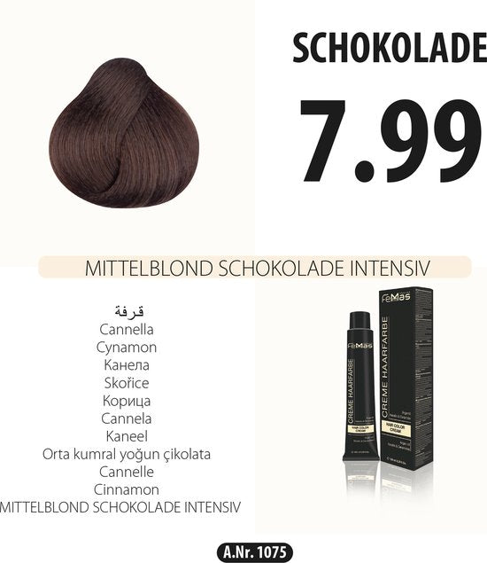 Femmas (7.99) - Haarverf - Medium Blonde Chocolade Intense - 100ml
