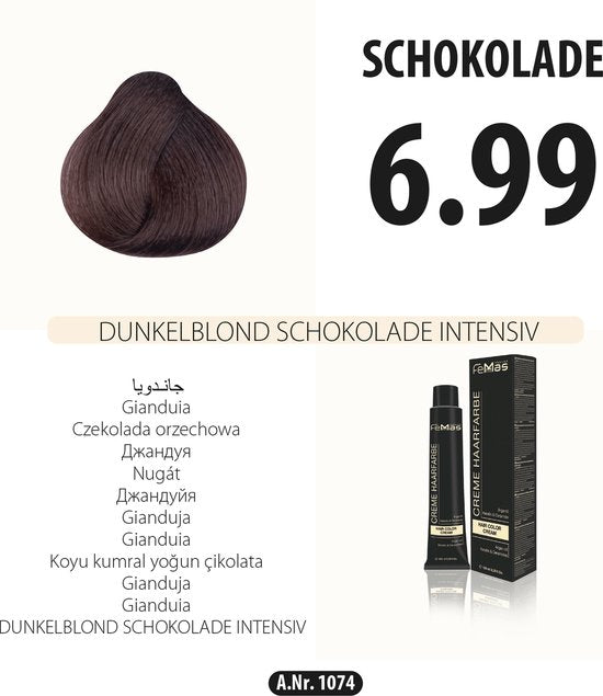 Femmas (6.99) - Haarverf - Intens donkere chocoladeblonde - 100ml