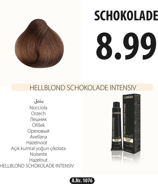 Femmas (8.99) - Haarverf - Lichtblond Chocolade Intens - 100ml