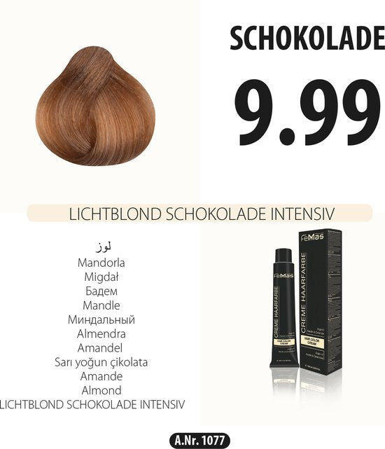 Femmas (9.99) - Haarverf - Lichtblond Chocolade Intens - 100ml