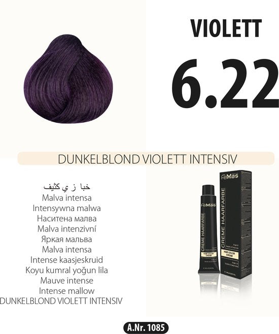 Femmas (6.22) - Haarverf - Intense violette donkerblond - 100ml