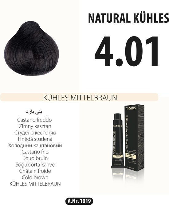 Femmas (4.01) - Haarverf - Medium Bruine - 100ml