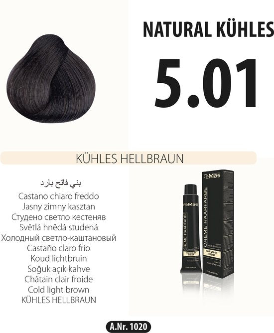 Femmas (5.01) - Haarverf - Koel Lichtbruin - 100ml