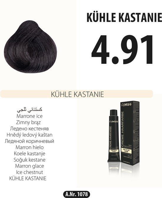 Femmas (4.91) - Haarverf - Medium goudbruin - 100ml