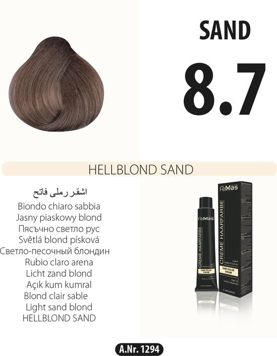 Femmas (8.7) - Haarverf - Lichtblond Zand - 100ml