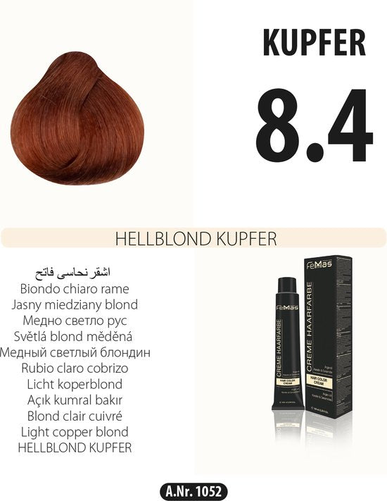 Femmas (8.4) - Haarverf - Licht koperblonde haarkleuring 100ml