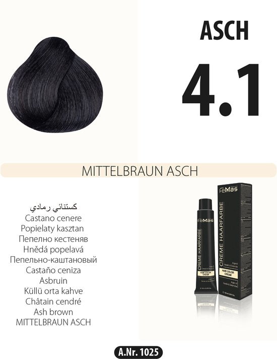 Femmas (4.1) - Haarverf - Medium asbruin - 100ml