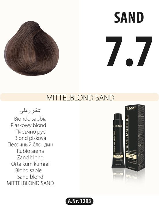 Femmas (7.7) - Haarverf - Medium Blond Zand - 100ml