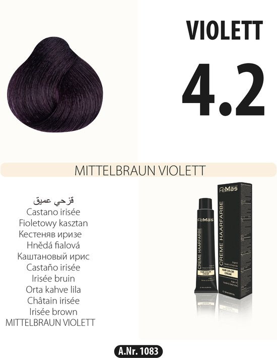 Femmas (4.2) - Haarverf - Violet Middenbruin - 100ml